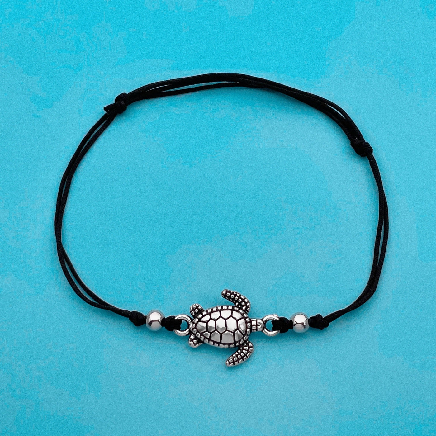 Black Sea Turtle Surfer Anklet