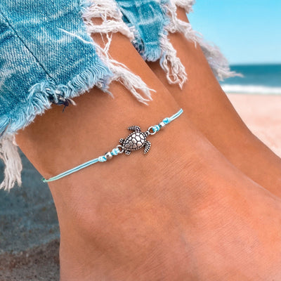 Sea Turtle Surfer Anklet