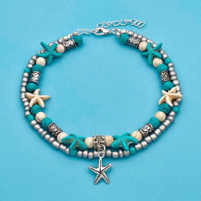 Boho Starfish Charm Anklet