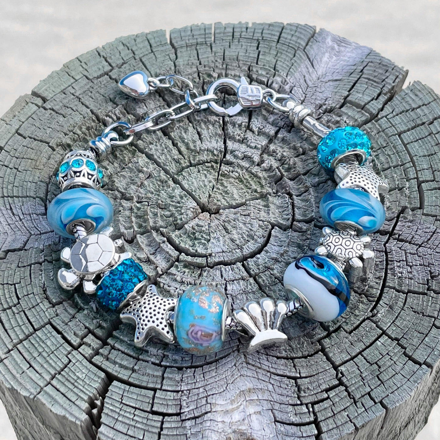 Cute Little Sea Animals Charm Bracelet