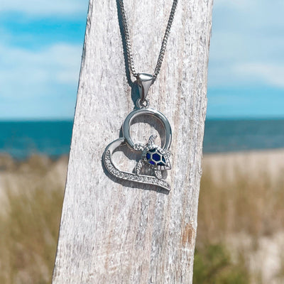 Cute Little Sea Turtle Love Necklace