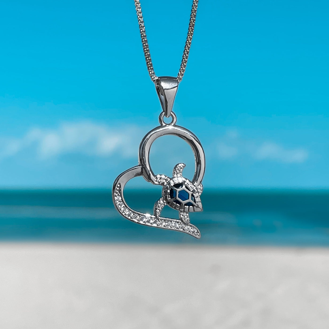 Cute Little Sea Turtle Love Necklace