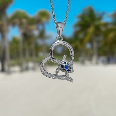 Cute Little Sea Turtle Love Necklace