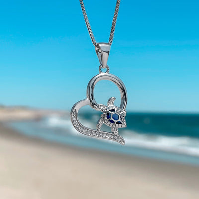 Cute Little Sea Turtle Love Necklace