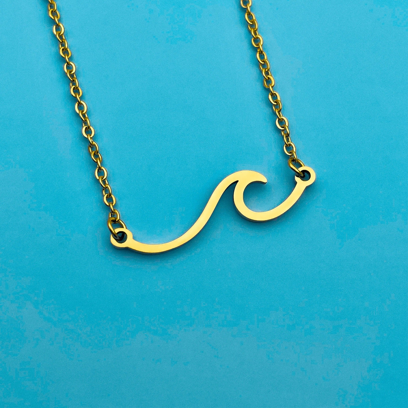 Gold Wave Necklace