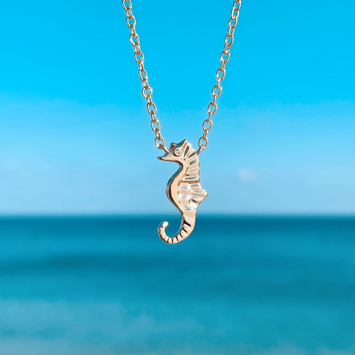 Golden Seahorse Necklace