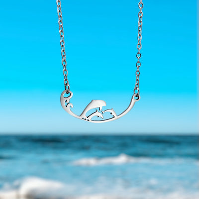 Hanging Dolphin Necklace