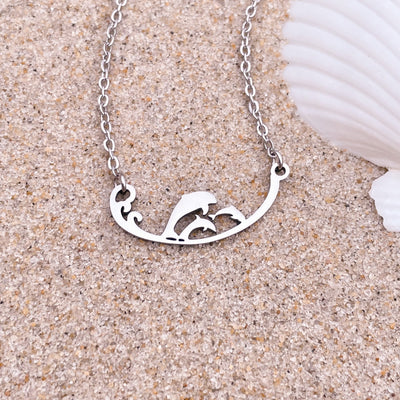 Three Little Dolphins Necklace