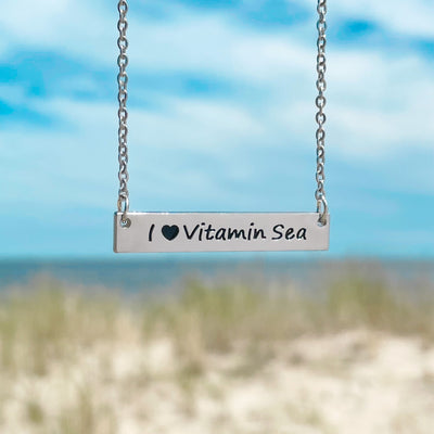 I <3 Vitamin Sea Bar Necklace