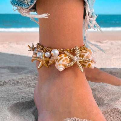 Mermaid's Shell Charm Bracelet