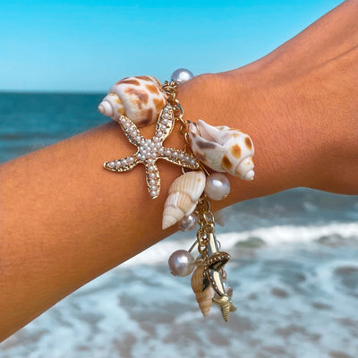 Mermaid's Shell Charm Bracelet