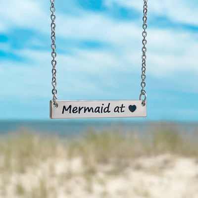 Mermaid at <3 Bar Necklace