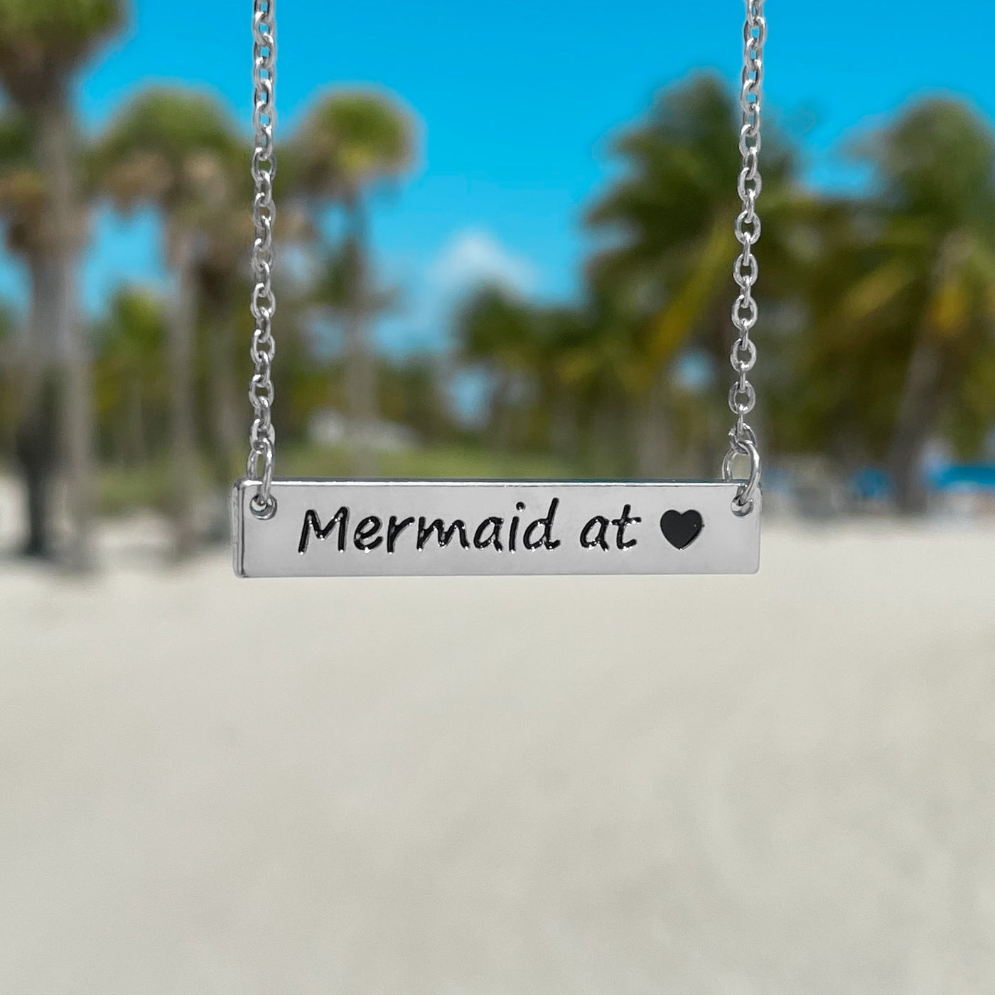Mermaid at <3 Bar Necklace