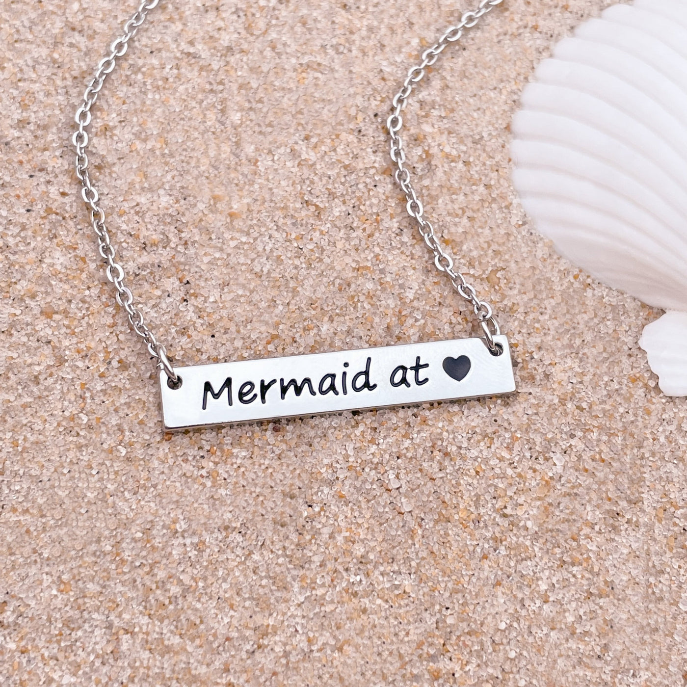 Mermaid at <3 Bar Necklace
