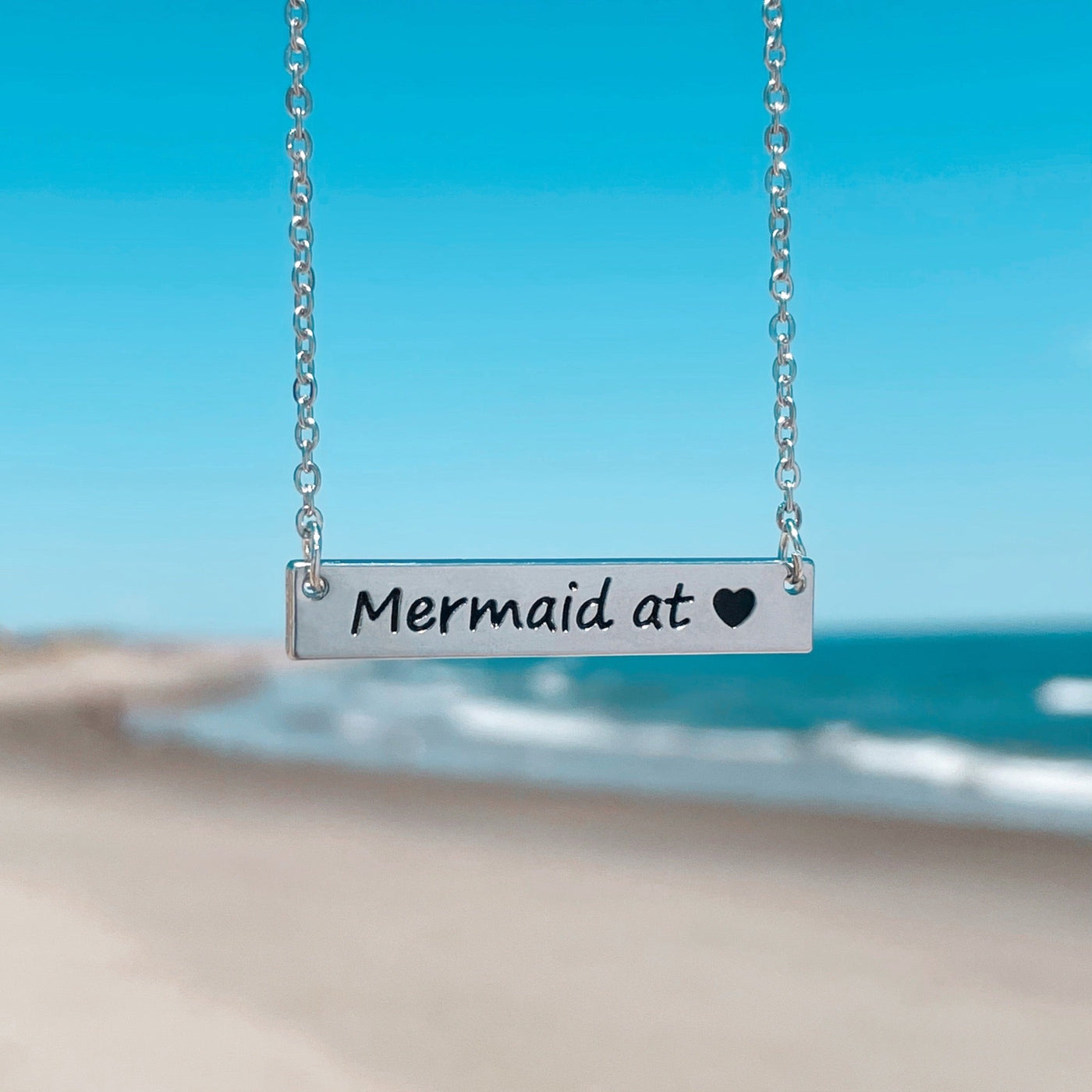 Mermaid at <3 Bar Necklace
