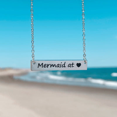 Mermaid at <3 Bar Necklace