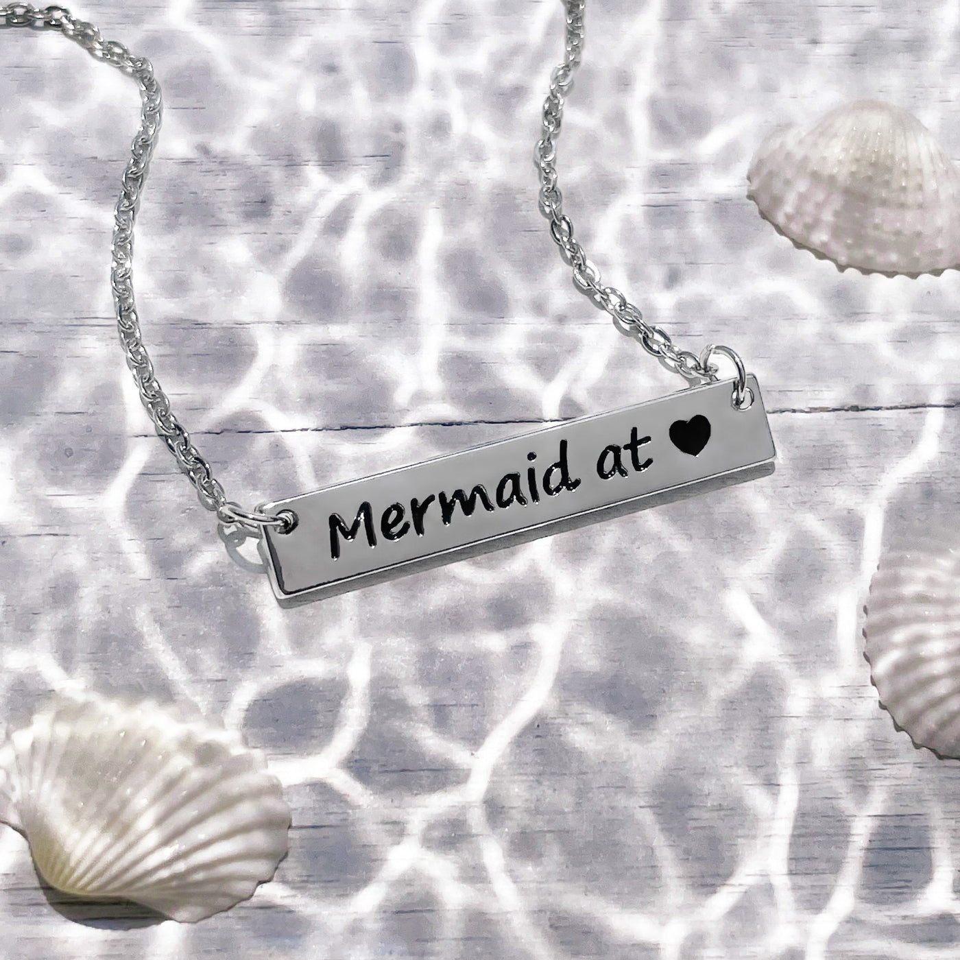 Mermaid at <3 Bar Necklace