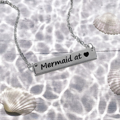 Mermaid at <3 Bar Necklace