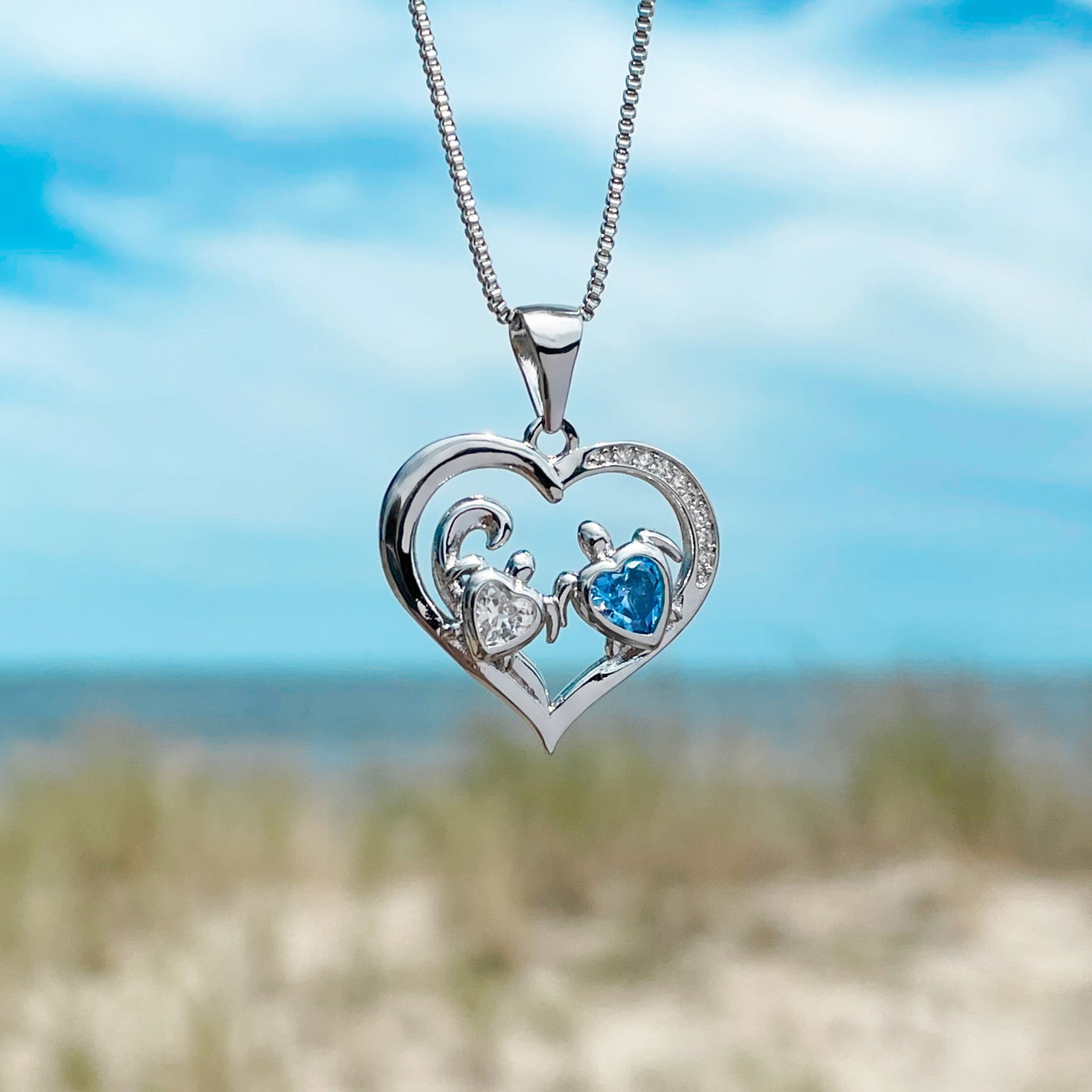 Mother Sea Turtle Love Necklace