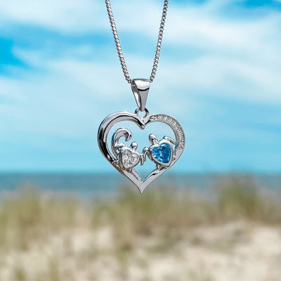 Mother Sea Turtle Love Necklace