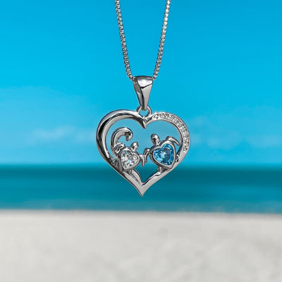 Mother Sea Turtle Love Necklace