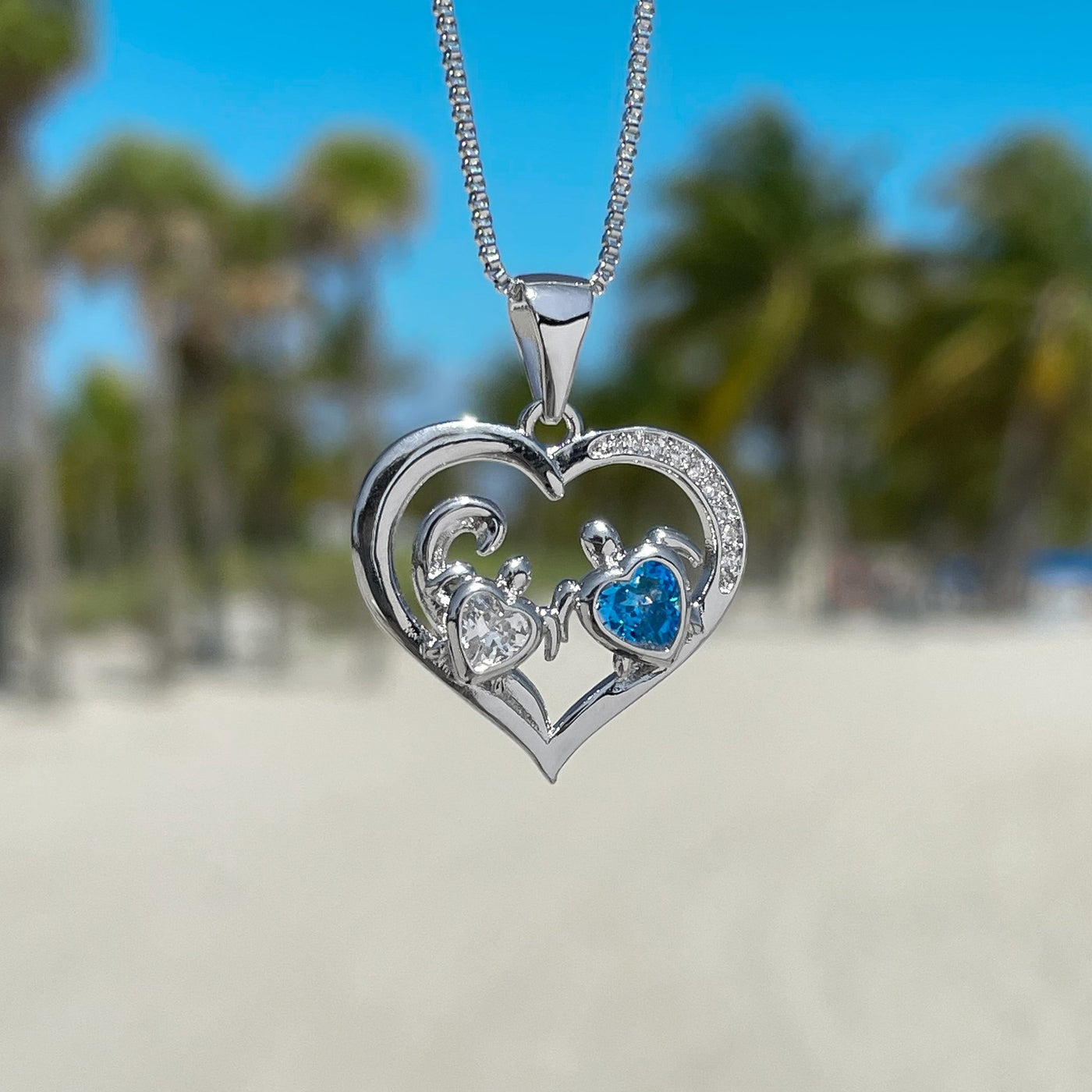 Mother Sea Turtle Love Necklace