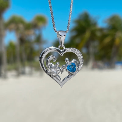 Mother Sea Turtle Love Necklace