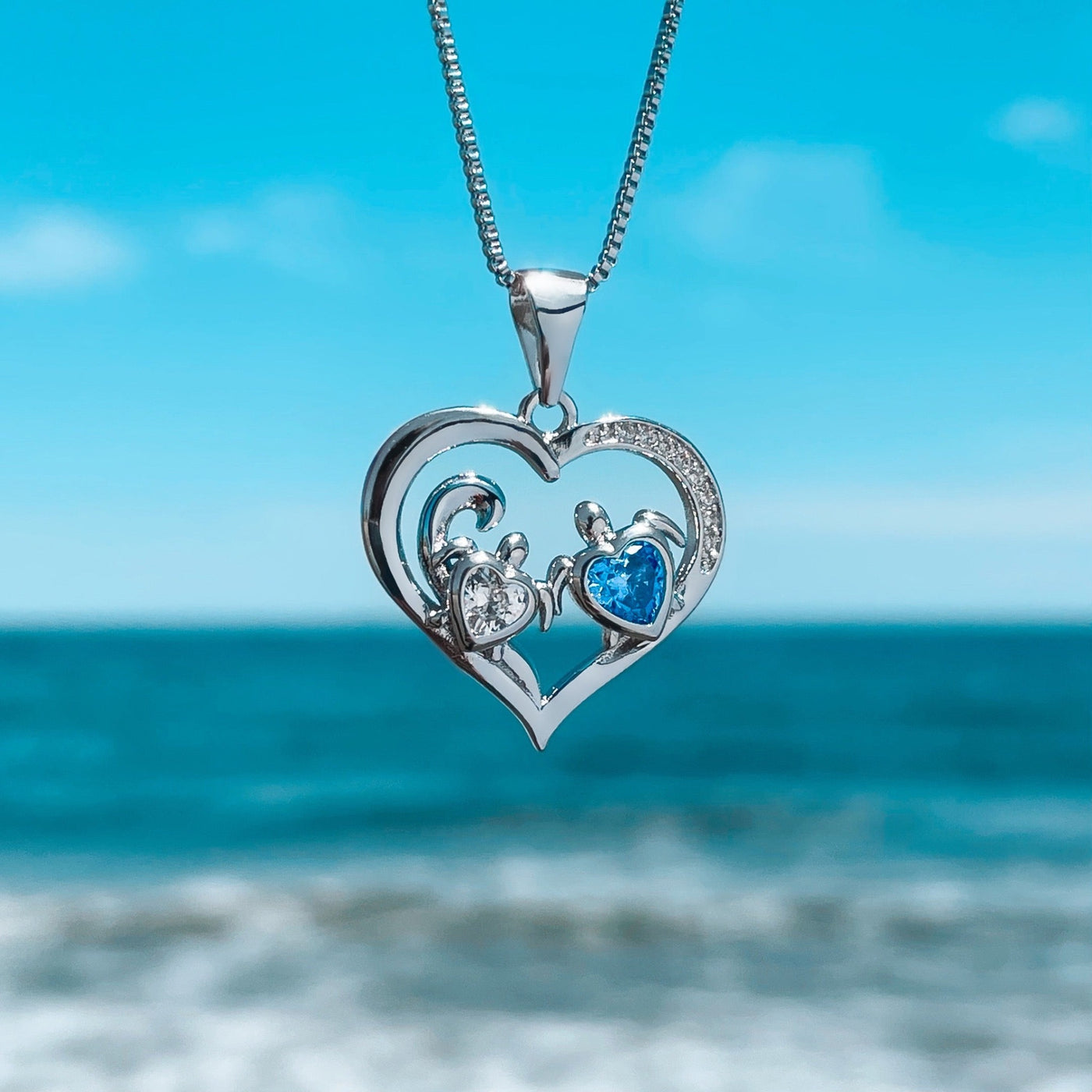Mother Sea Turtle Love Necklace