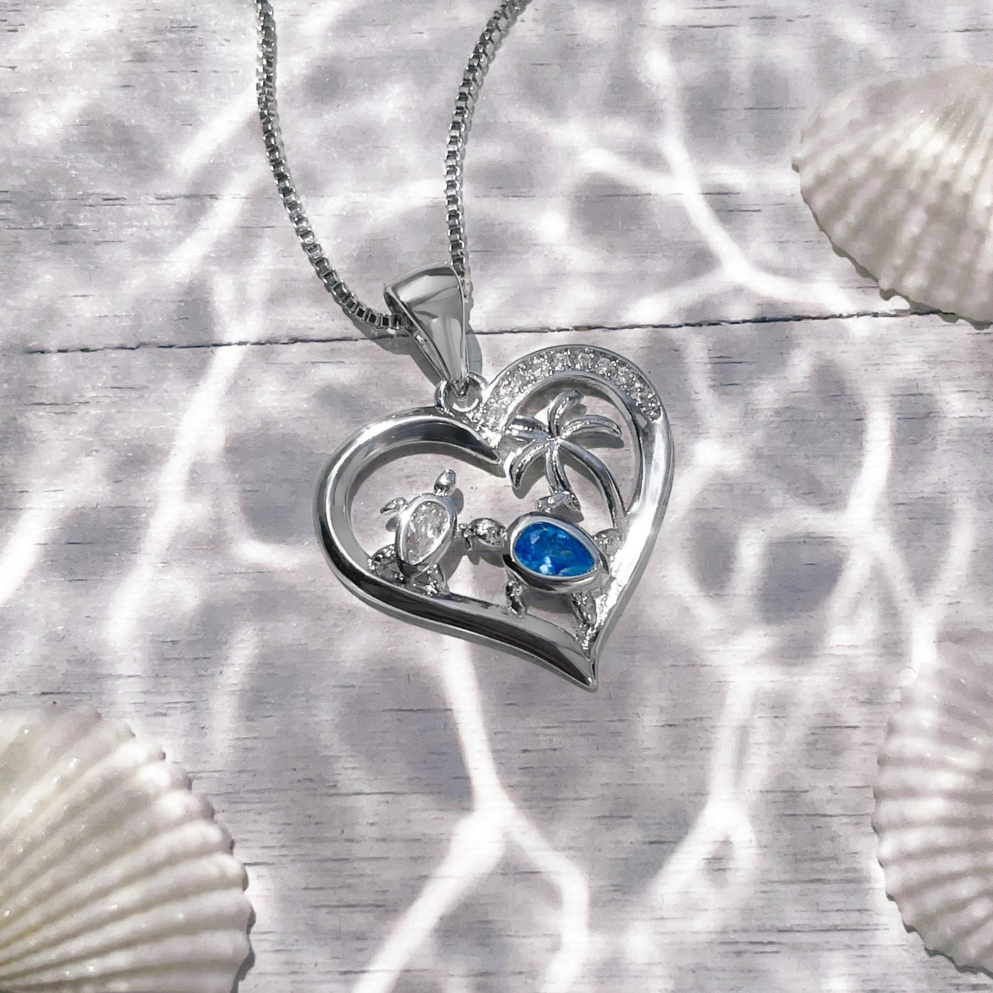 Mother Sea Turtle Tropical Love Necklace