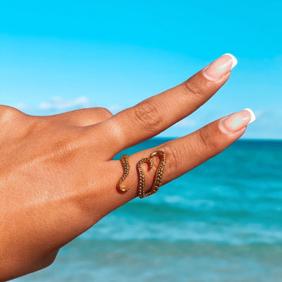 Gold Octopus Wrap Ring