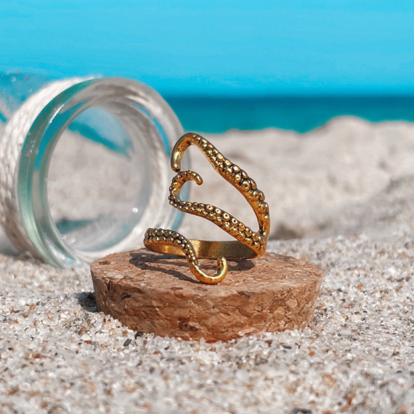 Gold Octopus Wrap Ring