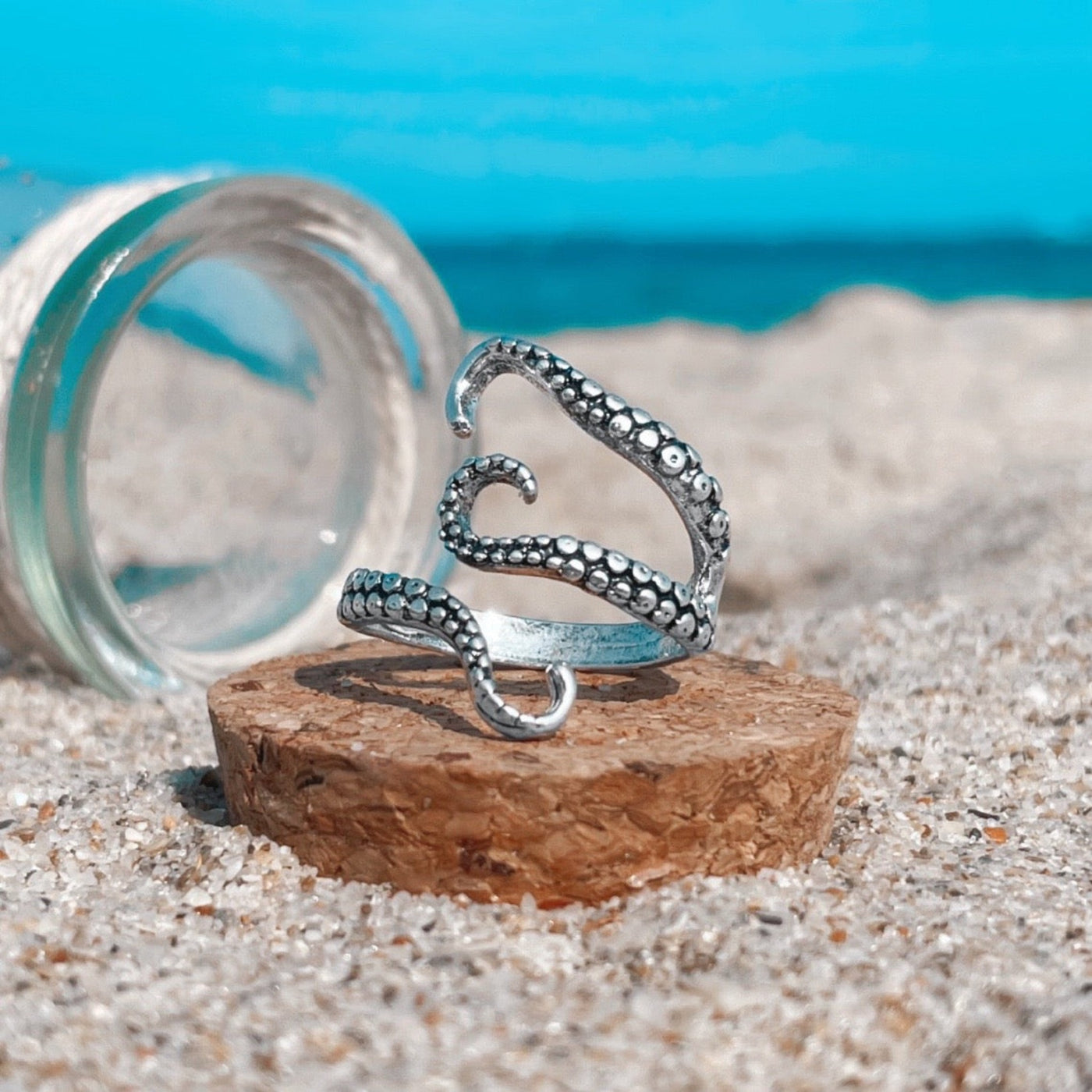 Silver Octopus Wrap Ring
