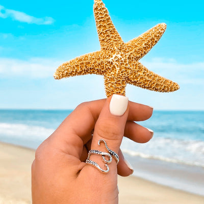 Silver Octopus Wrap Ring