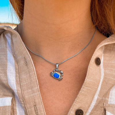 Opal Crab Necklace