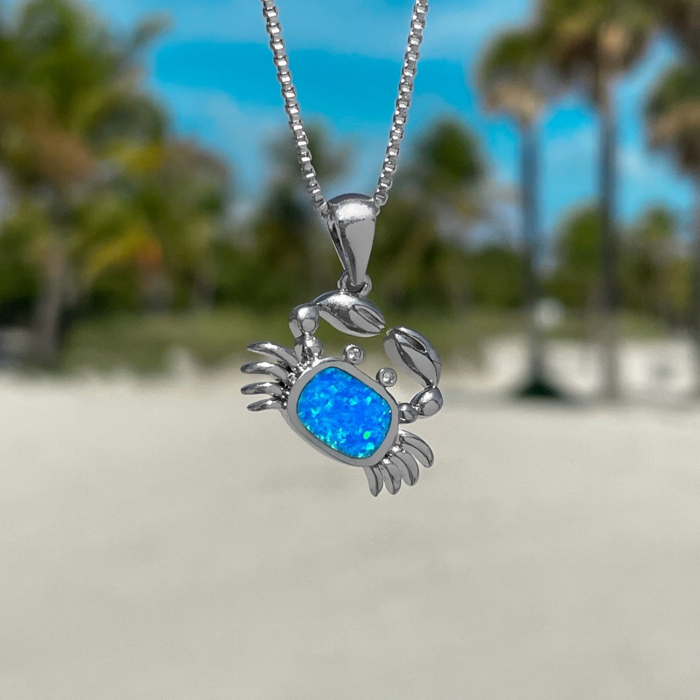 Opal Crab Necklace