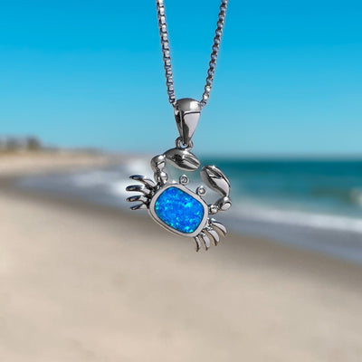 Opal Crab Necklace
