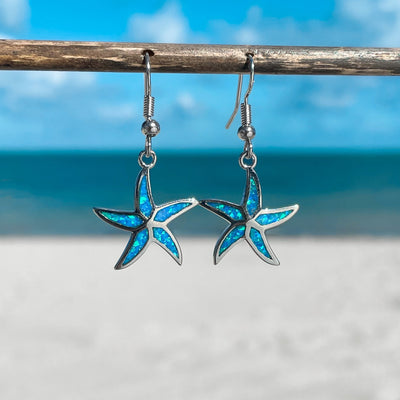 Opal Dancing Starfish Earrings