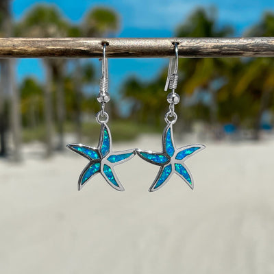Opal Dancing Starfish Earrings