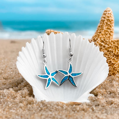 Opal Dancing Starfish Earrings