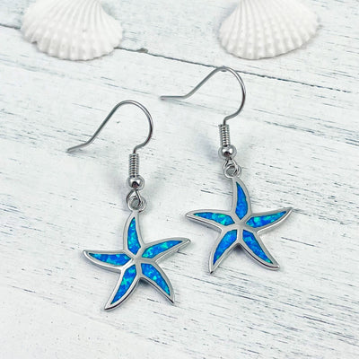 Opal Dancing Starfish Earrings