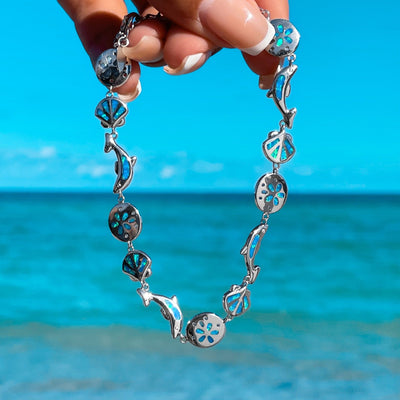 Opal Dolphin Shell Bracelet