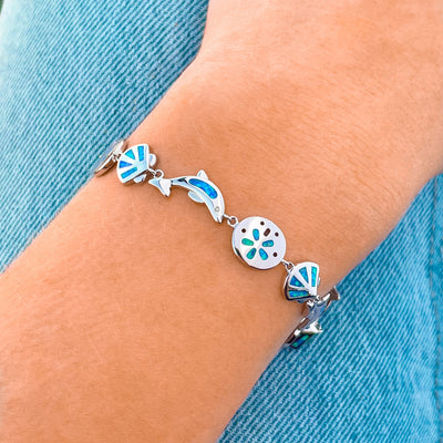 Opal Dolphin Shell Bracelet