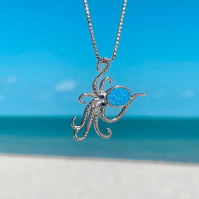 Opal Octopus Necklace