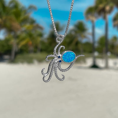 Opal Octopus Necklace