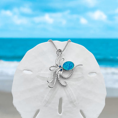 Opal Octopus Necklace