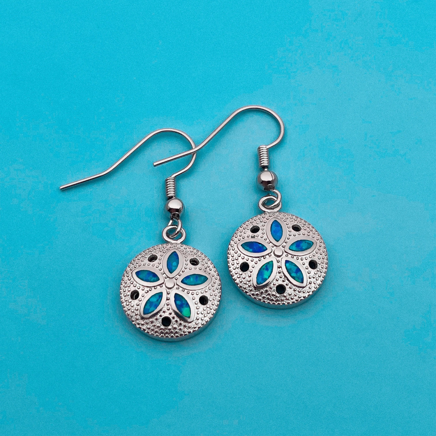 Opal Sand Dollar Earrings