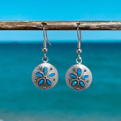 Opal Sand Dollar Earrings