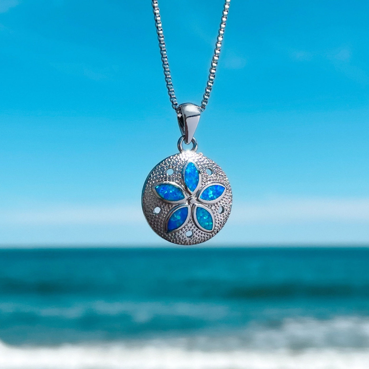Opal Sand Dollar Necklace