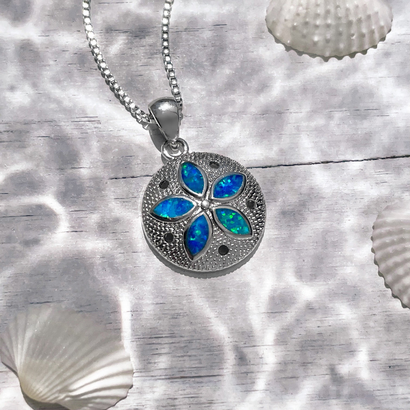 Opal Sand Dollar Necklace