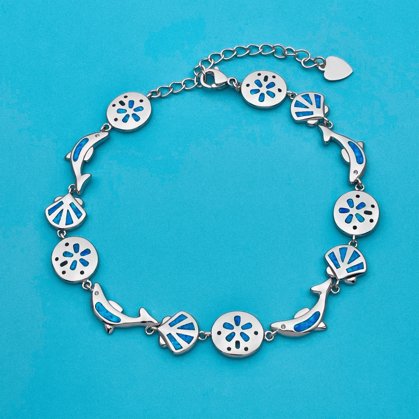 Opal Dolphin Shell Bracelet
